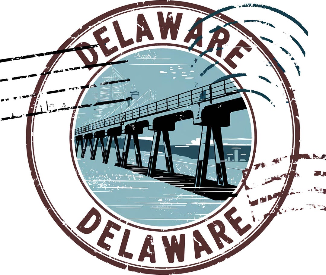 Delaware Aluminum Round Weatherproof Sign - Etsy