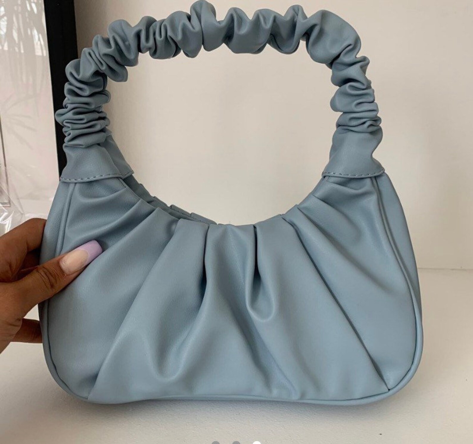 shoulder bag with scrunched shoulder strap with Etsy