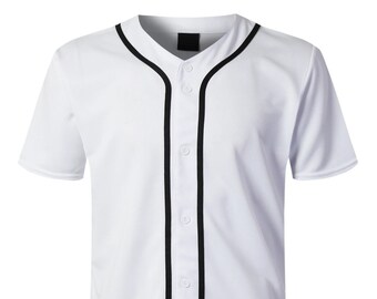 plain red and white baseball jersey