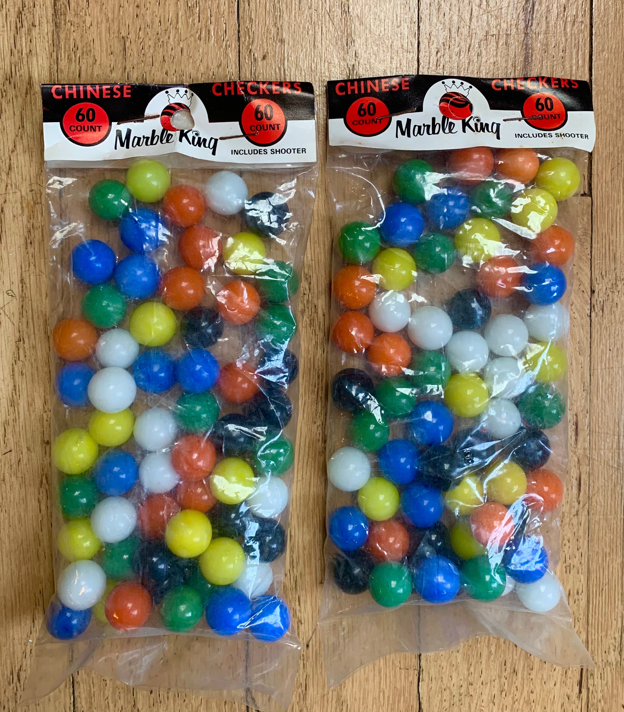 Vintage Chinese Checker Marbles Set Marble King Glass Etsy