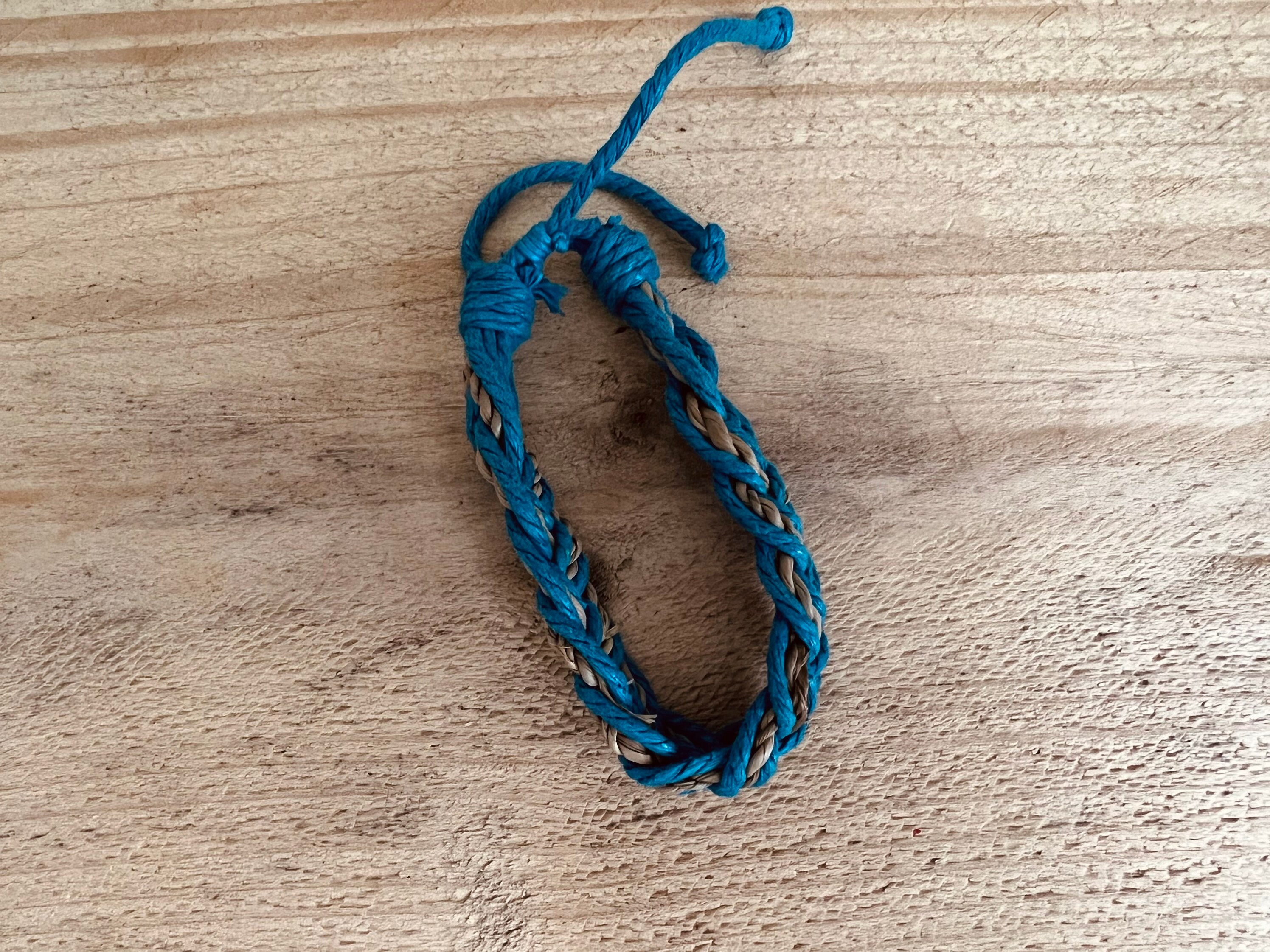 日本未入荷 Copping Zone - Ghost Bracelet Surfer Bracelets, Handmade, Braided Bracelets, Cotton, Jute