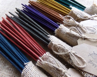 25 x Handmade Indian Incense Sticks, Joss Sticks-Plastic Free Handmade Fair Trade Incense Sticks