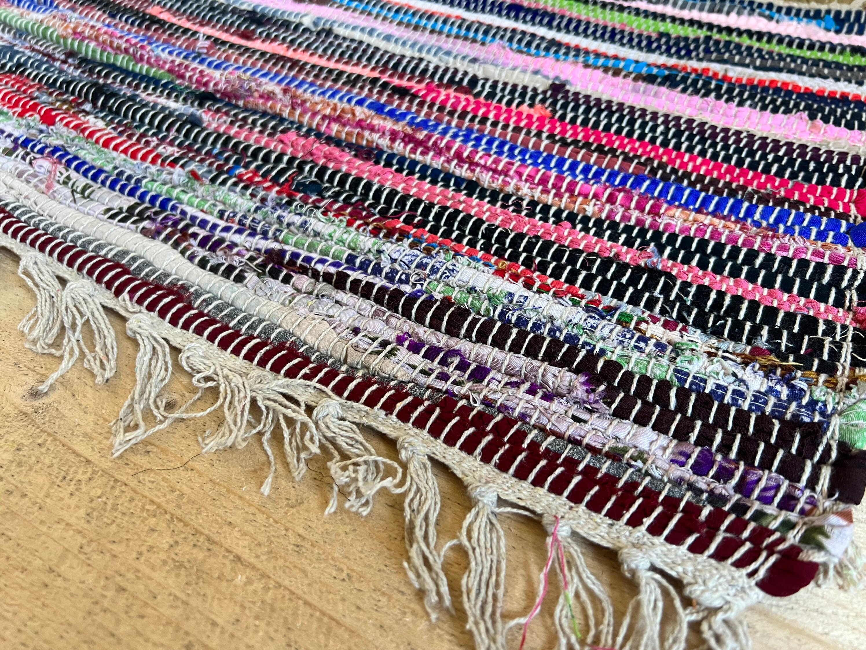 Recycled Rag Rug Handmade Fair Trade Boho Rug - Etsy