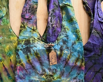 Fair Trade Tie Dye Cotton Hippy Boho Festival Shoulder Bag