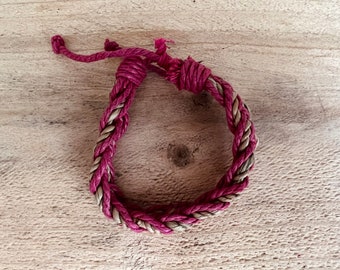 Surfer Bracelets, Handmade, Braided Bracelets, Cotton, Jute