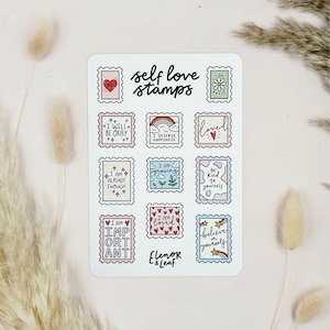 Self Love Stamps Sticker Sheet