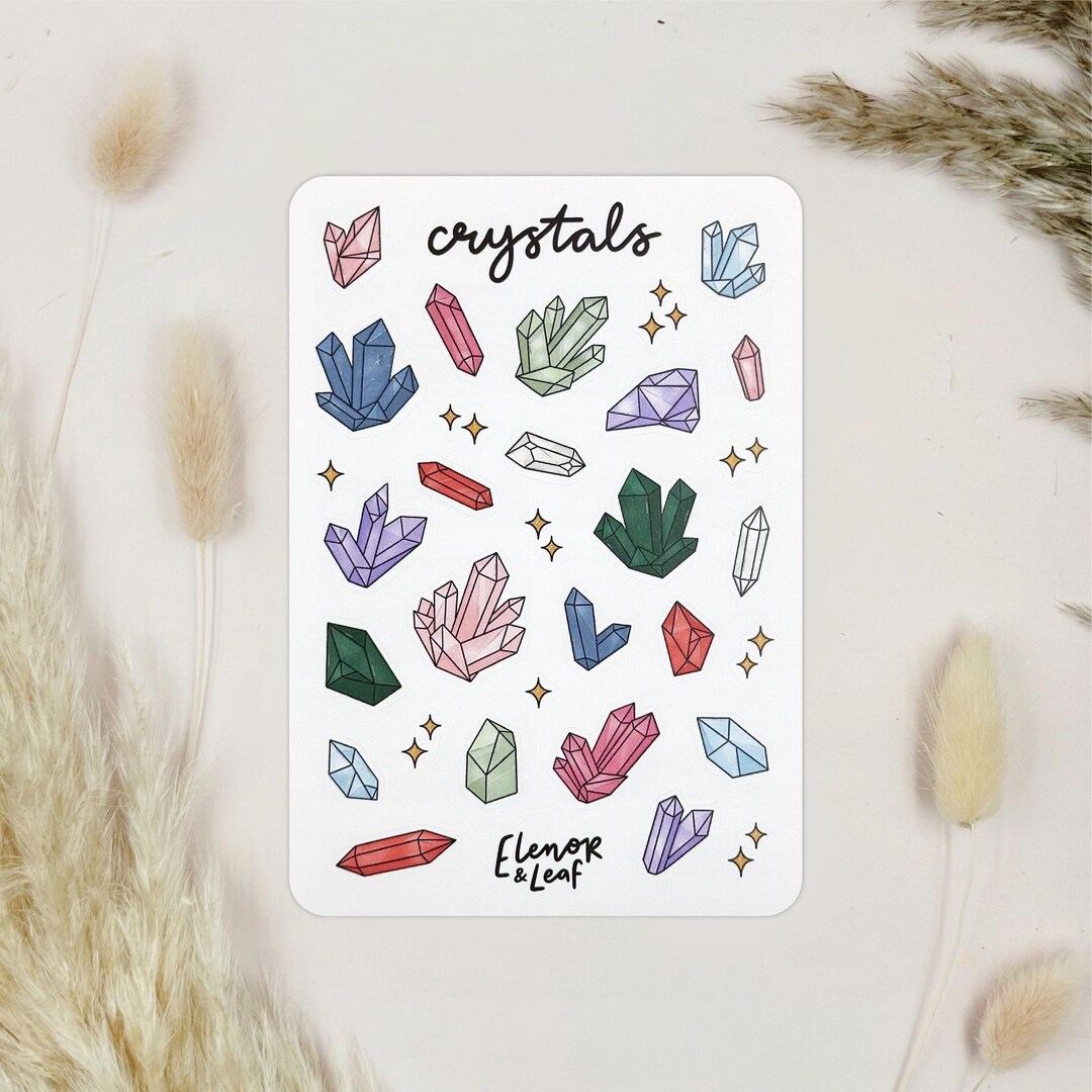 Crystal Sticker Sheet - Etsy