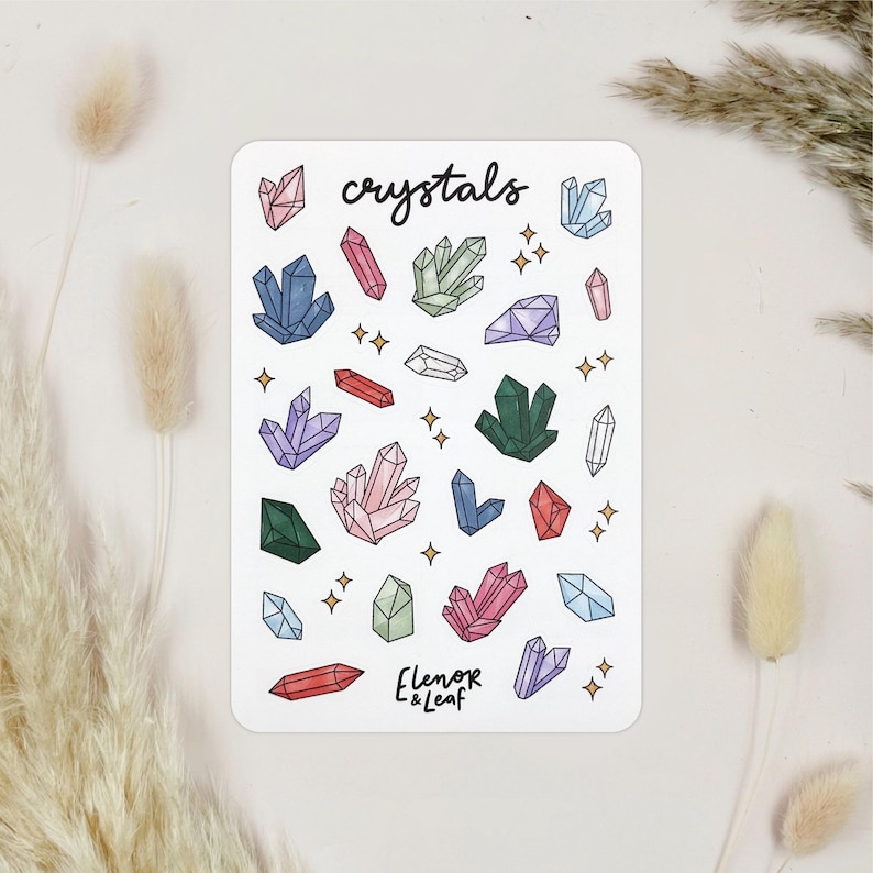 Crystal Sticker Sheet - Etsy