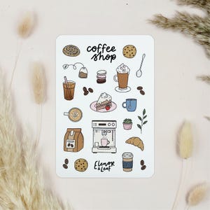 Coffee Shop Sticker Sheet