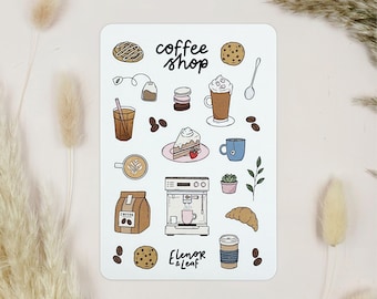 Coffee Shop Sticker Sheet