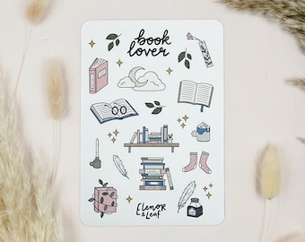 Book Lover Sticker Sheet