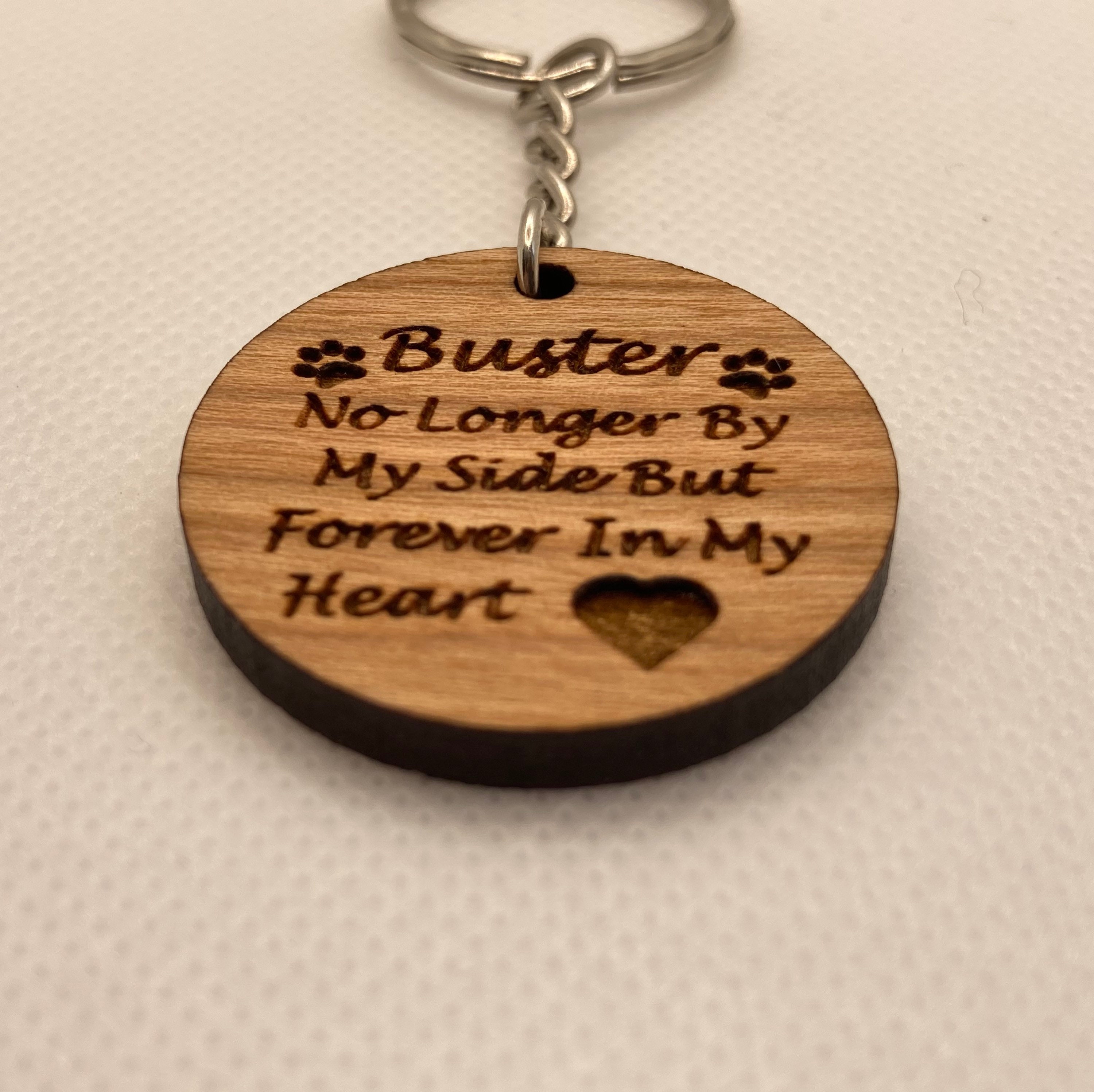 Pet Memorial Keyring Dog Memorial Cat Memorial Wooden Etsy UK
