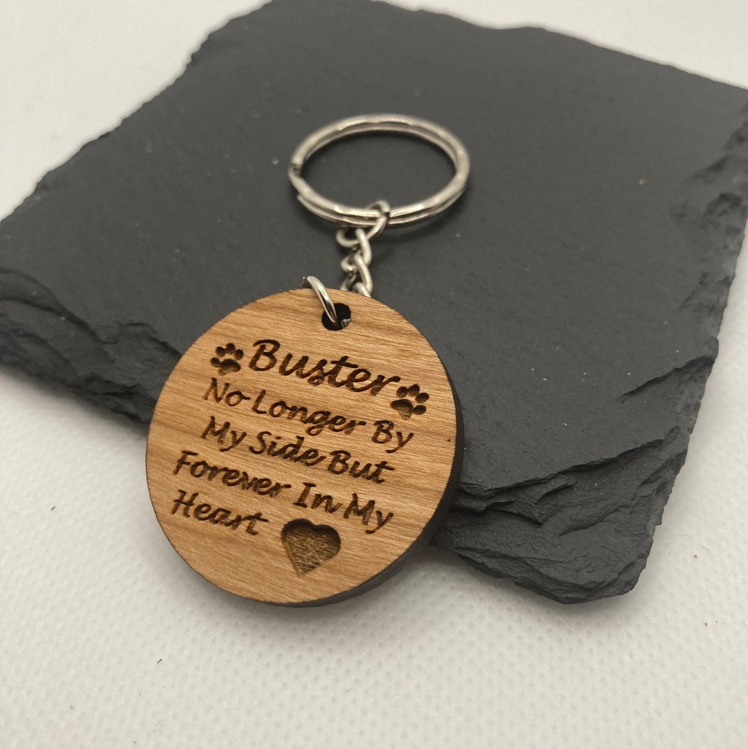Pet Memorial Keyring Dog Memorial Cat Memorial Wooden Etsy UK
