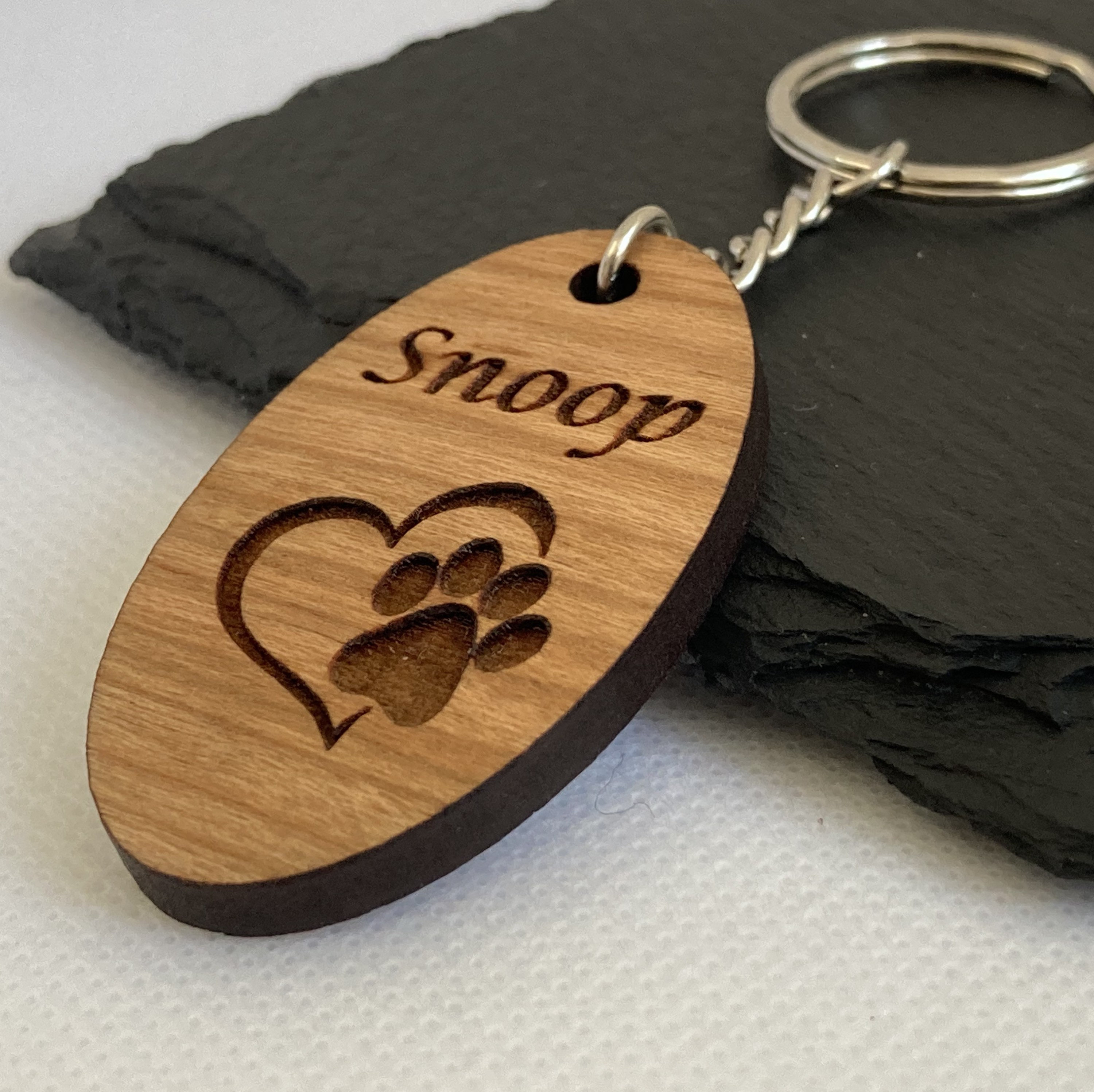 Pet Memorial Keyring Dog Memorial Cat Memorial Wooden Etsy