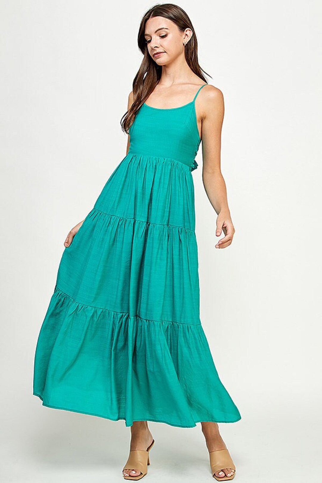 Women's Stylish Tie Up back Dress | Maxi main image 1