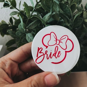 Disney Bride button pin | Disney wedding button pin | Disney bride badge | Disney badge bachelorette party | Disney bride badge