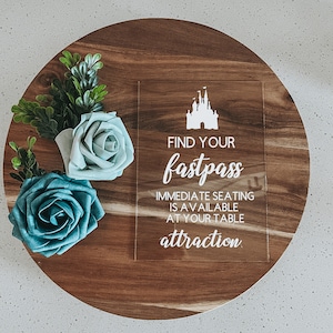 Find your fast pass Disney seating chart | Disney wedding seating chart | Disney seating Chart | Disney Wedding sign | Disney wedding decor