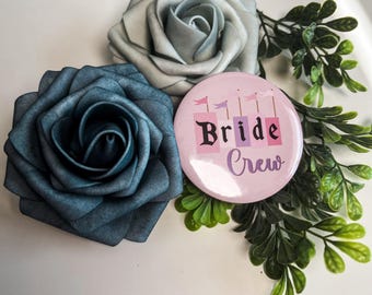 Disney Bridal Party button pin | Disney bride crew button pin | Disney  wedding | Disney badges for bachelorette | disney bridesmaid button