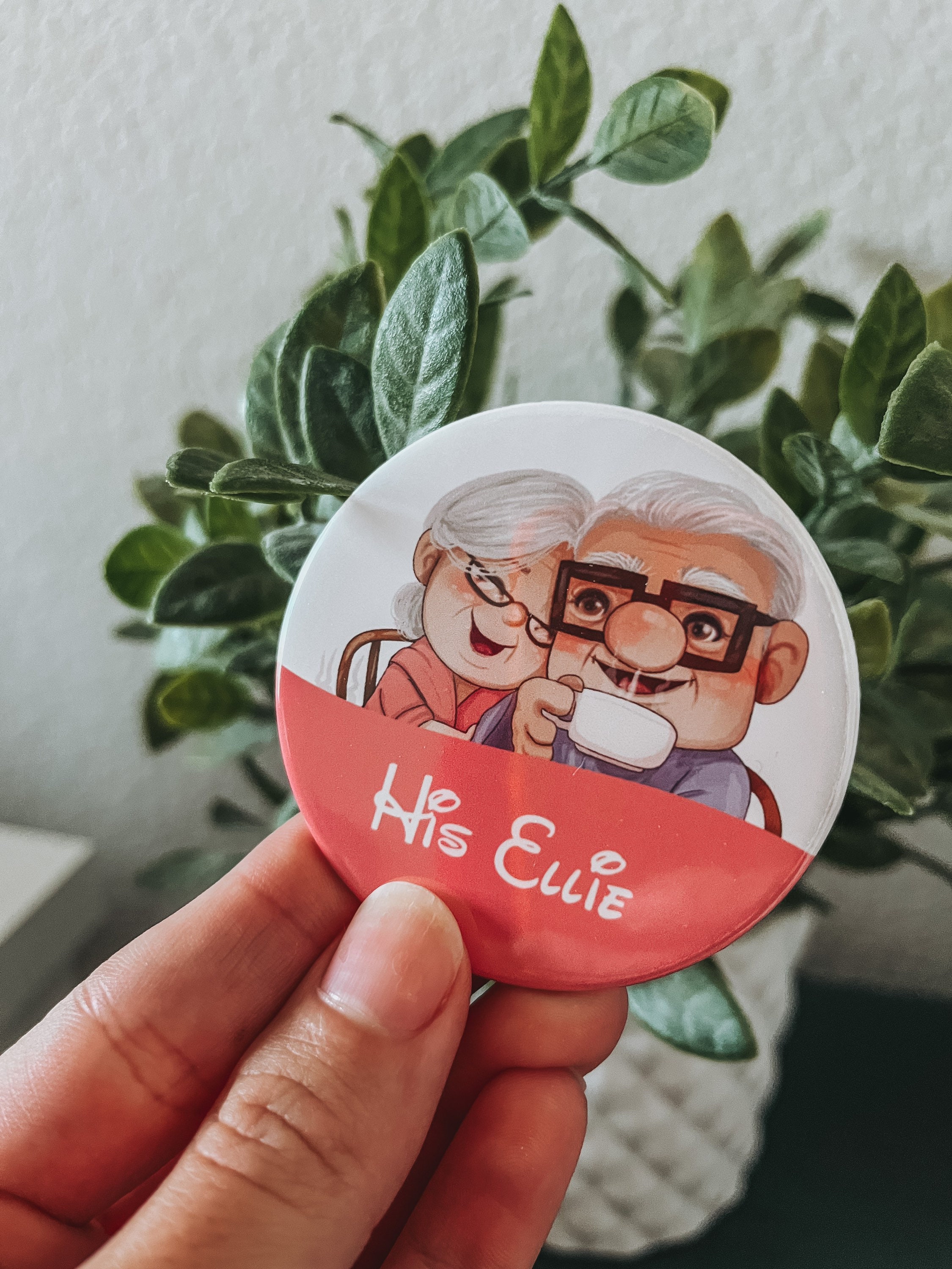 Disney Couples Badge His Ellie Badge Her Carl Badge - Etsy