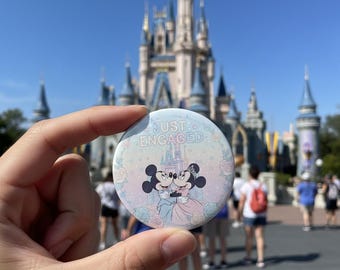 Broche de noivado da Disney | Broche de noivado da Disney | Broche da Disney | Broche dos parques da Disney | Broche do Mickey e da Minnie