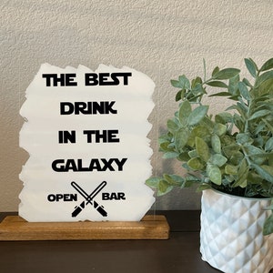 Star Wars open bar sign | Star Wars wedding | Disney wedding | Star Wars wedding decor | Disney wedding decor | Star Wars bar