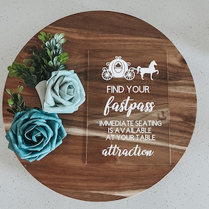 Find your fast pass Disney seating chart | Disney wedding seating chart | Disney seating Chart | Disney Wedding sign | Disney wedding decor