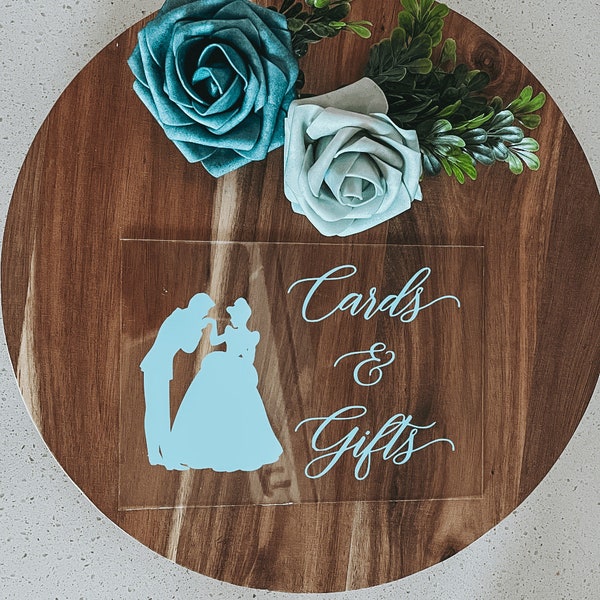 Cinderella cards and gifts sign | Cinderella wedding sign | Cinderella wedding | fairytale wedding | Disney wedding | Cinderella birthday |