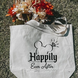 Disney bride Tote Bag| Disney Bachelorette  Bag, Bachelorette Party| happily ever after|  Disney bride| Disney wedding | disney bachelorette