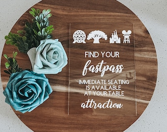 Find your fast pass Disney seating chart | Disney wedding seating chart | Disney seating Chart | Disney Wedding sign | Disney wedding decor