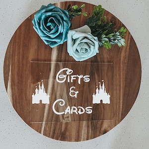 Disney Wedding Gifts Sign | Disney Wedding Cards Sign | Disney Wedding Decor | Fairytale Wedding | Disney Wedding sign