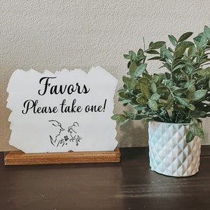 The beauty and the beast favors please take one | beauty and the beast wedding | Disney wedding | Disney wedding decor | Disney bridal showe