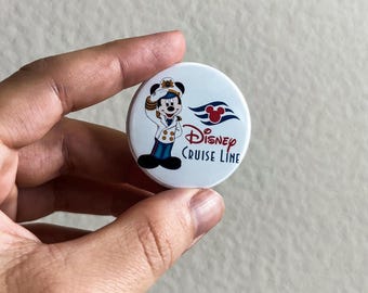 Customized Disney Cruise Name Tag, Disney Cruise Lapel Pin, Disney