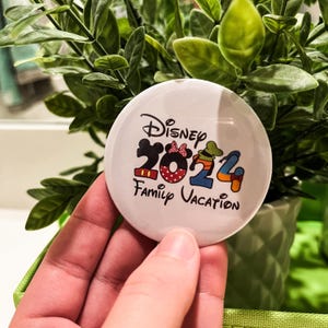 Disney Family vacation button pin | Disney family trip Button pin | disney vacation button pin | disney park badge