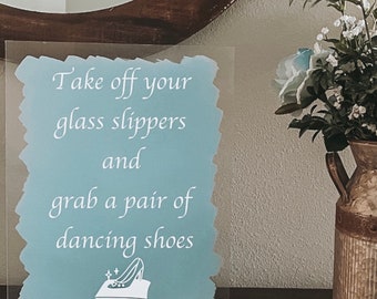 Cinderella Wedding Sign | Acrylic Fairytale Party Decor