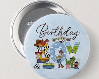 Disney birthday boy badge | Disney birthday button pin | toy story birthday boy | disney birthday button pin | disney park button pin