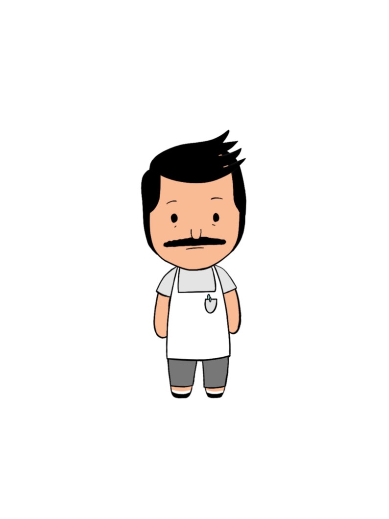 Bob's Burgers Chibi Pegatinas 5pcs Etsy