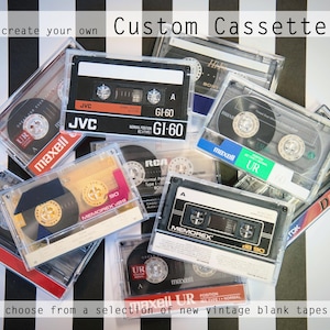 Custom Mixtape / Personalized Cassette Tape / Vintage 1980s and 1990s