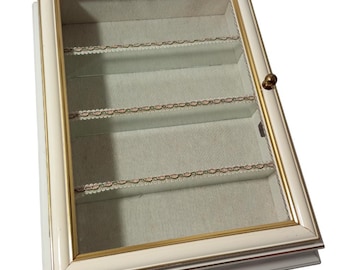 Vitrina de pared para colección de miniaturas colgantes, expositor de pared para coleccionables, vitrina vintage, expositor de objetos decorativos