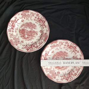 Set di 6 Piatti Quadrifoglio Vintage ITALIANI ANNI &#39;70 con Ø 19,5 cm