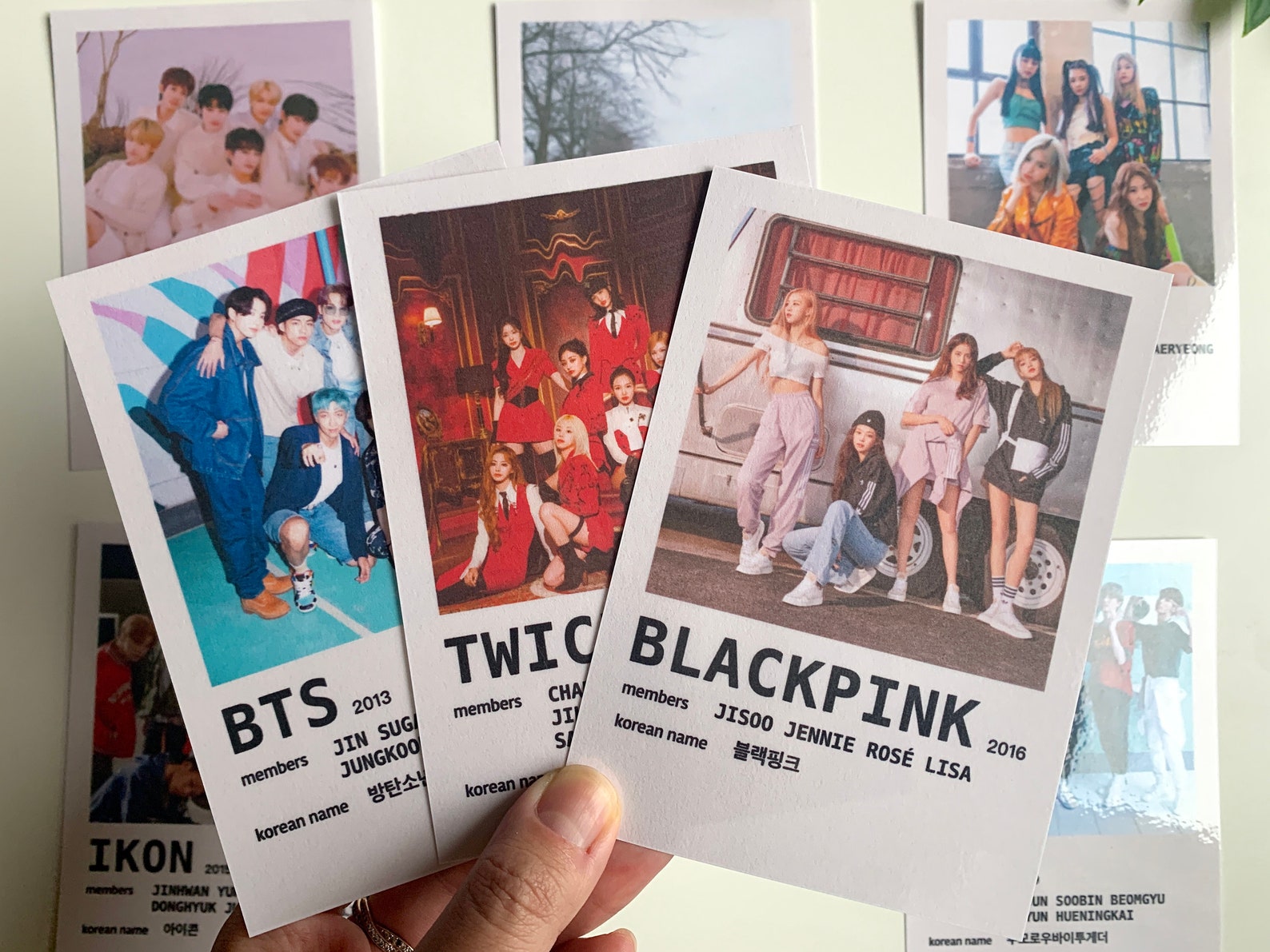 Custom Laminated Kpop Polaroid Photo Poster Printsminimalist | Etsy