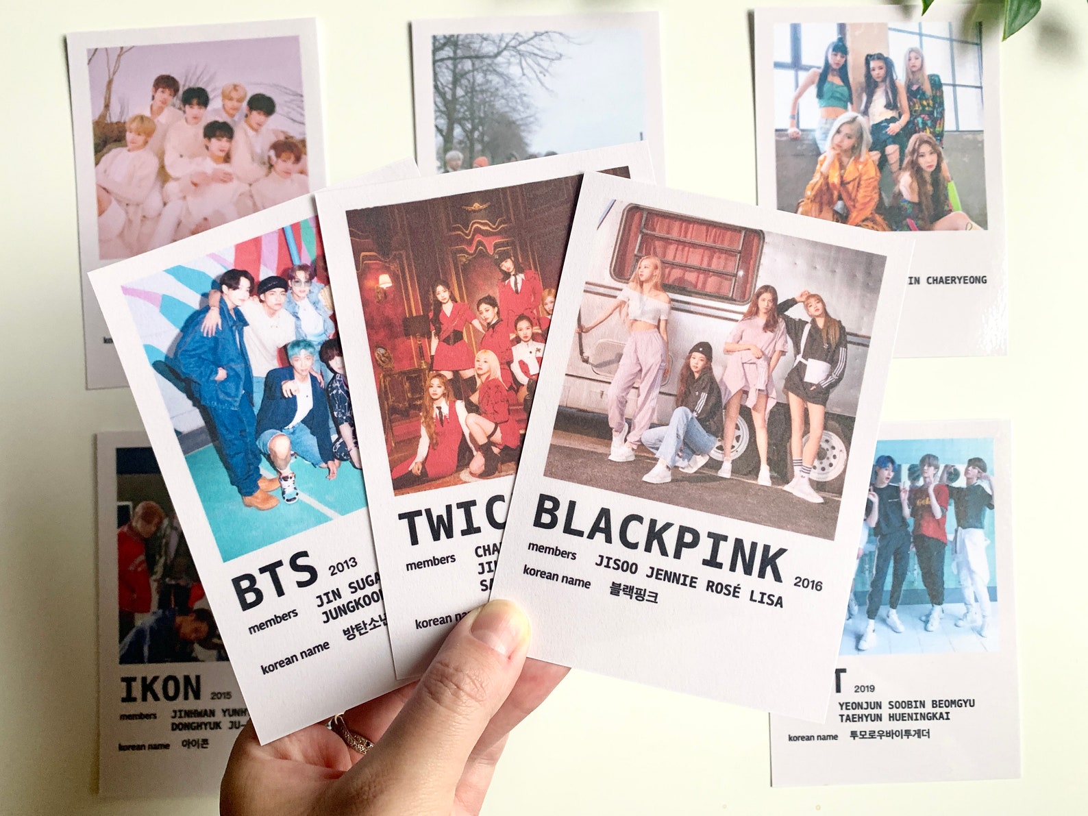 Custom Laminated Kpop Polaroid Photo Poster Printsminimalist | Etsy
