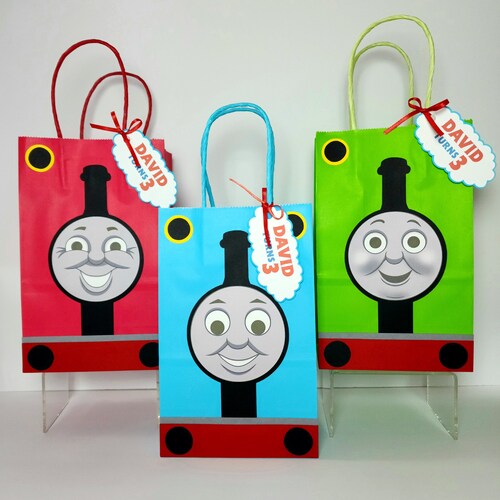 Thomas the Train Favor Bags Thomas the Train Birthday - Etsy