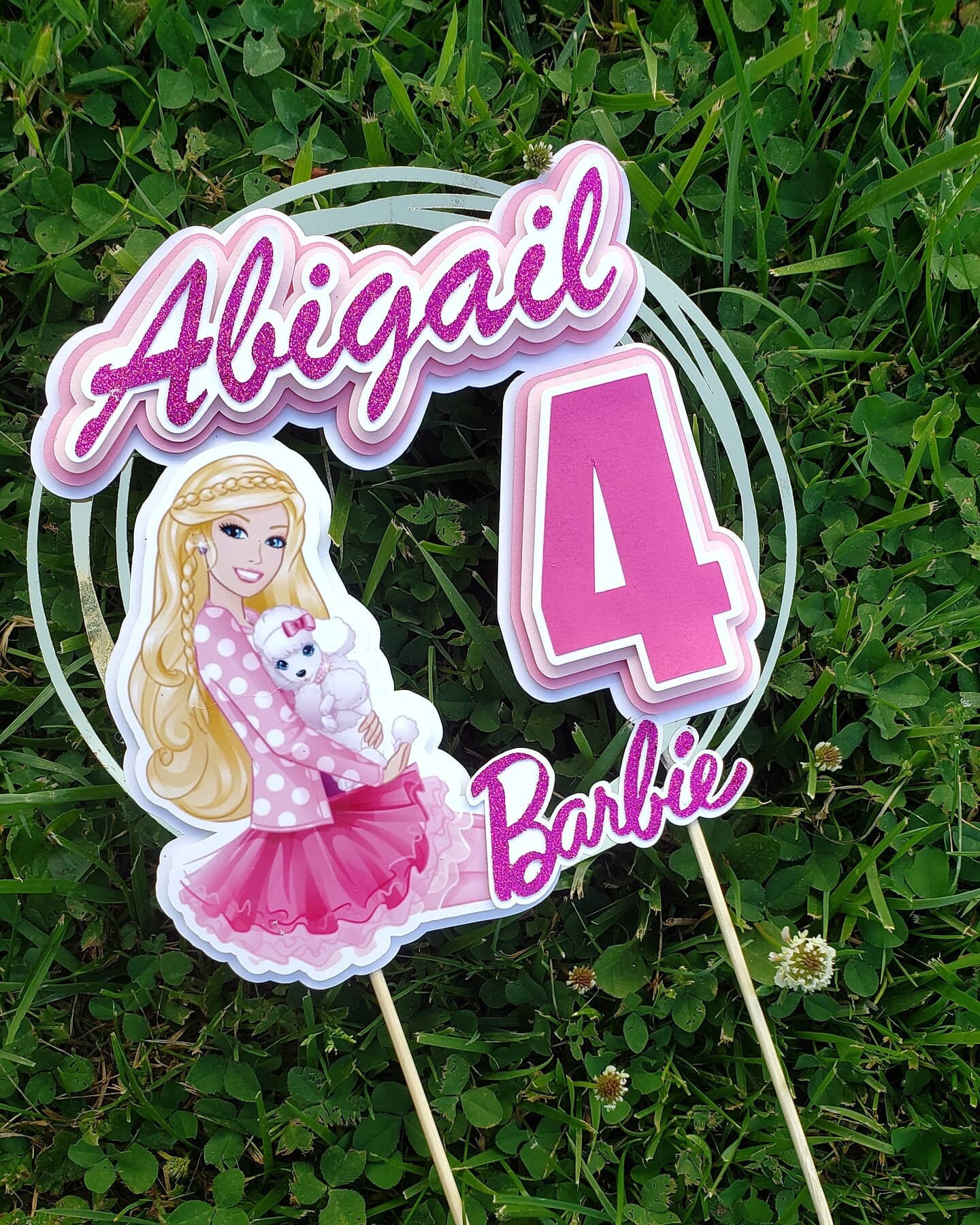 Barbie Cake Topper Barbie Birthday Barbie Party Barbie Etsy