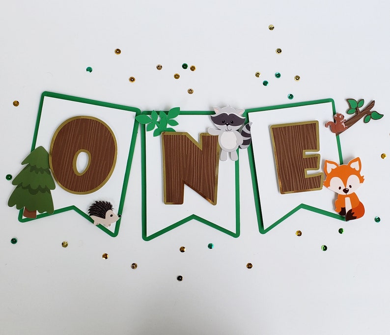Woodland Cake Topper Woodland Party Woodland Theme cake | Etsy