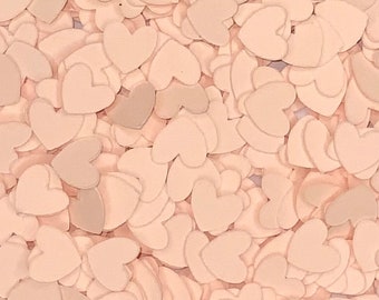 Blush Heart Confetti-Blush Wedding Confetti-Blush Baby Shower-Pastel Confetti-Peach Table Confetti-Blush Party Confetti-Peach Paper Hearts