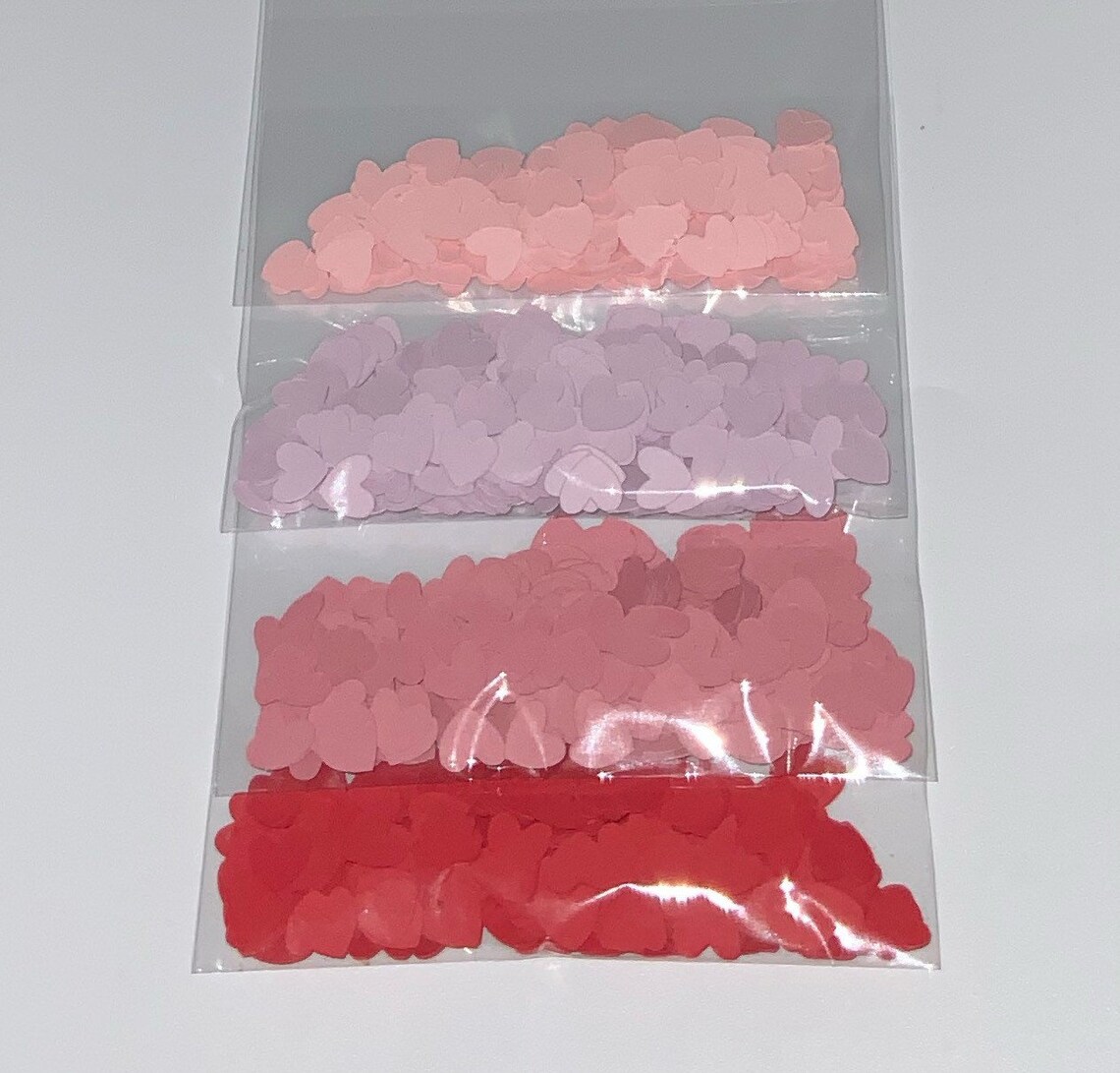 Baby Pink Heart Confetti Wedding Confetti Baby Shower Etsy UK