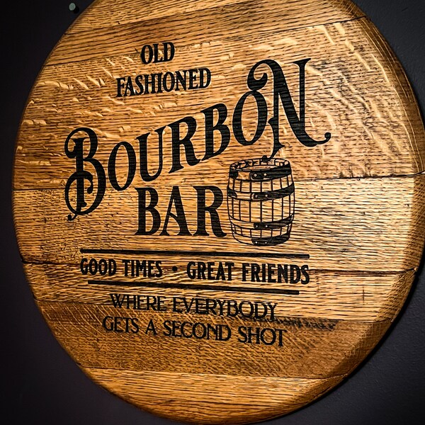 Bourbon Barrel Lids with Laser Engraving, Custom Barrel Lids, Whiskey Barrel Lids, Bourbon Lovers Gifts, Whiskey Lover Gifts, Barrel Decor