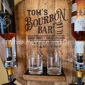 Liquor Rack, Liquor Dispenser from Whiskey Barrel