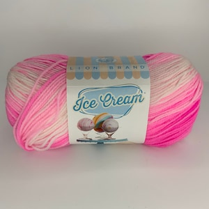 birthday cake ice cream yarn