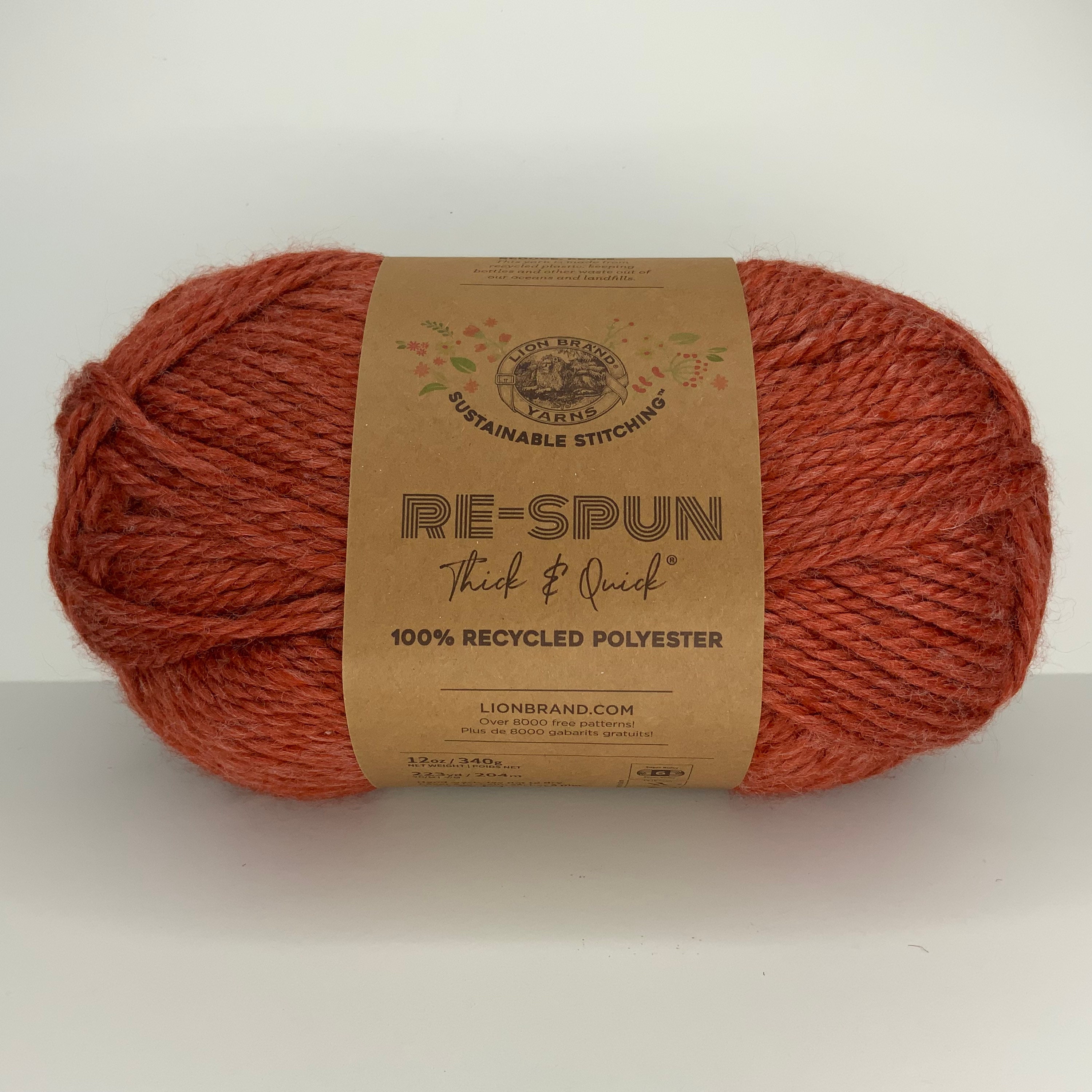 Lion Brand Re-Spun Bonus Bundle Yarn-Cranberry, Size: One size, Red